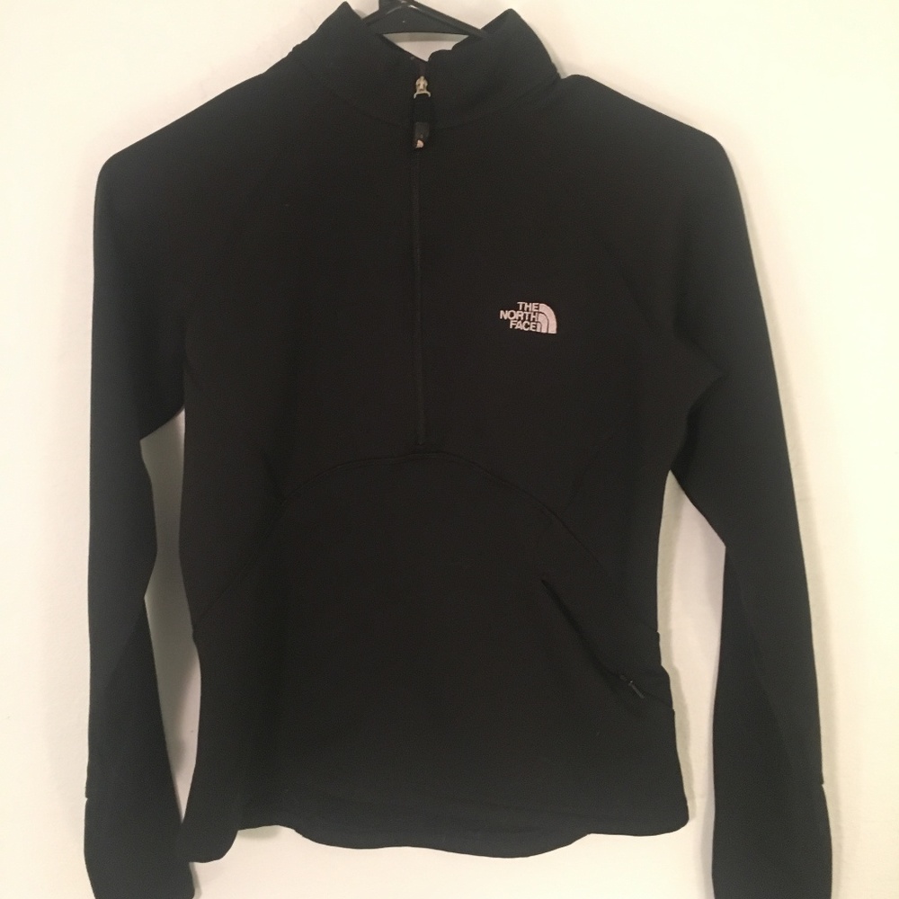North Face Black quarter zip jacket